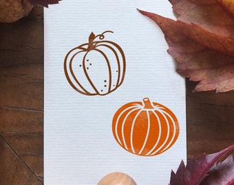 Dynie - Zestaw dwóch stempli na Halloween