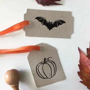 HALLOWEEN wooden stamps' set.