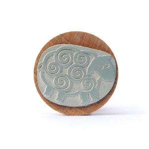 Cute and funny Sheep rubber stamp