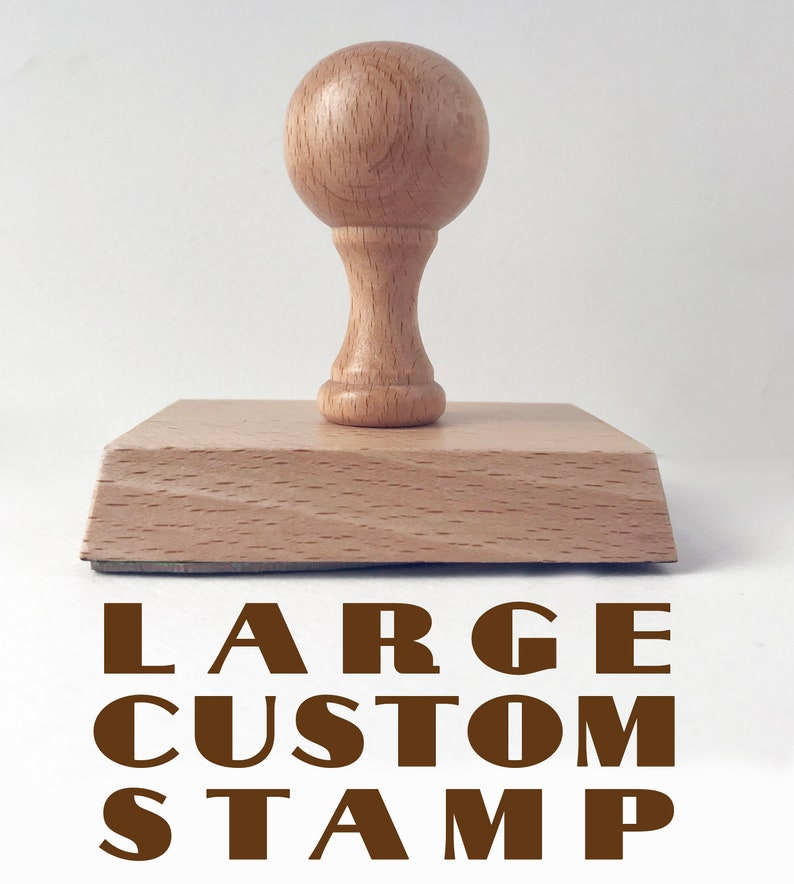 Large Logo Stamp 60 X 80mm / 236 X 315 Custom Rubber Etsy