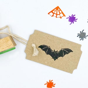 Halloween wooden stamp for Party Gift Tag