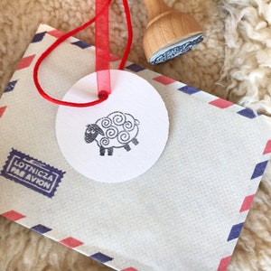 Little Sheep wooden stamp