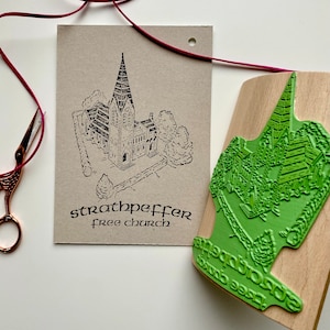 EXTRA GROTE ROCKER-logostempel. Aangepaste houten houten stempel. Zakelijke katoenen tasstempel. Papieren zaklabelstempel. Idee voor brandingpakket.