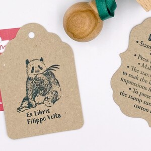 PANDA Personalised Ex Libris bookplate