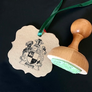 Family Name History Traditional Wooden Stamp
