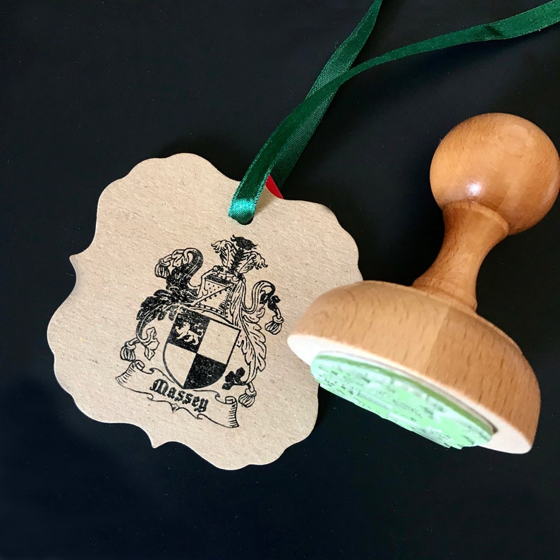 Family Name History Traditional Wooden Stamp