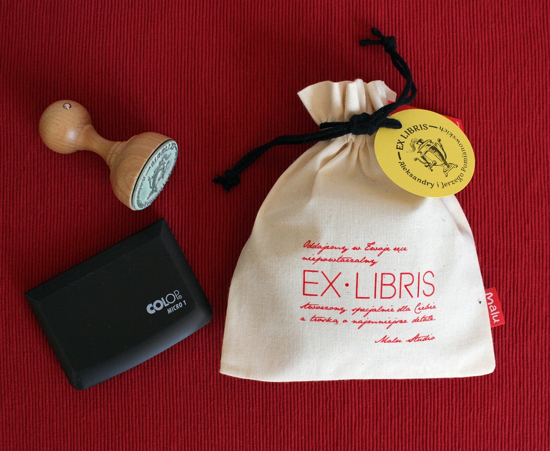 Personal Ex Libris Stamp INDIVIDUAL DESIGN Set the Stamp Etsy