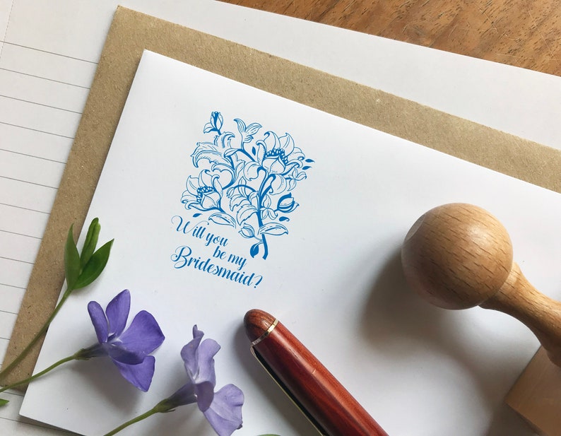 Will you be my Bridesmaid Wooden Stamp Wedding Planning. Save the date stamp. Bridesmaid Proposal Cards. DIY Be my Bridesmaid Card supply image 2