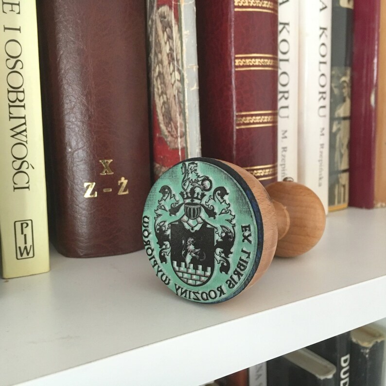 Unique design of Family Crest Wooden Stamp