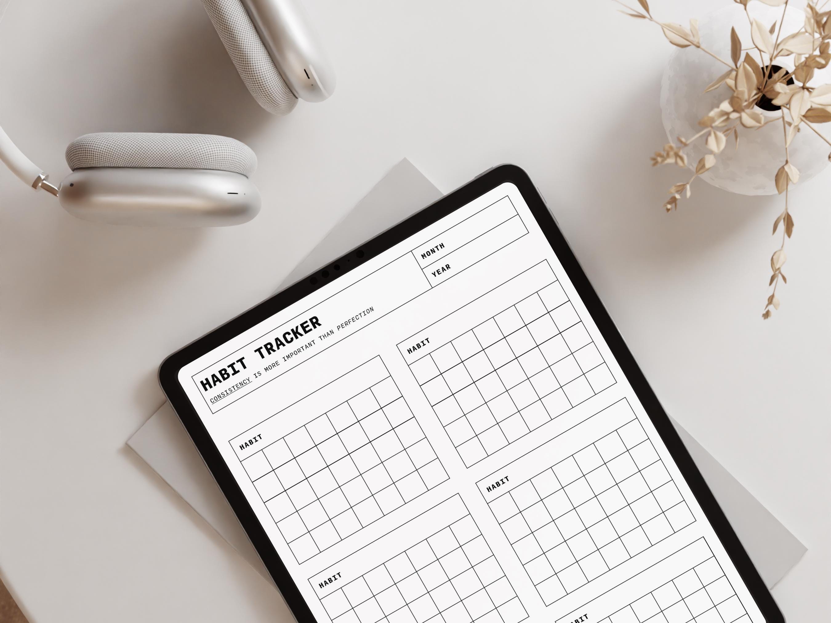 Minimalist Daily Habit Tracker | Printable | A3, A4, A5 - Etsy