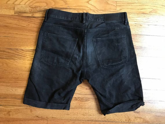 retro jean shorts