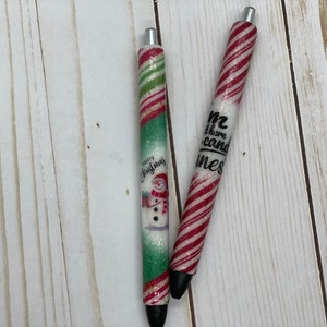 Christmas glitter Pen, Christmas Gel Pen, Christmas gift, Gel Pen Stocking Stuffer, Stocking Stuffer, Christmas Teacher Gift, Dirty Santa