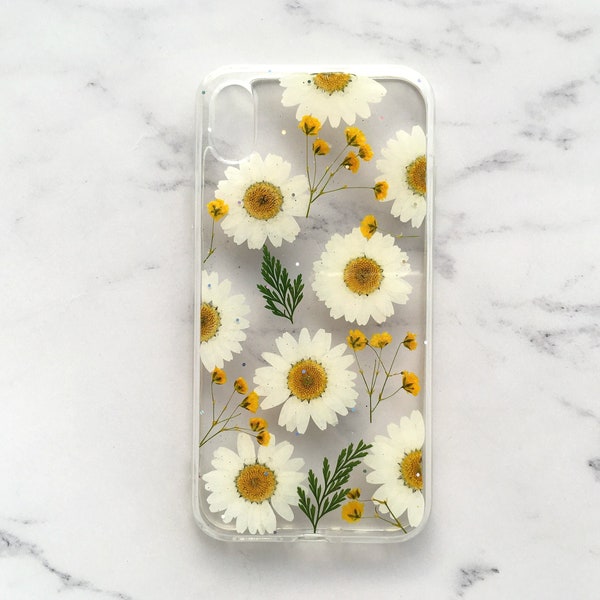Handmade real dried pressed flower phone case, iphone 7 8 plus x xr xs 11 12 pro max case, samsung galaxy s8 s9 s10 s20 note 9 10 plus case