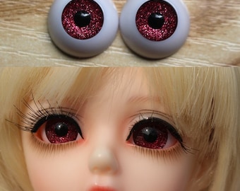 24mm Hand Painting BJD Doll Eyes Mint Green Acrylic Half Ball