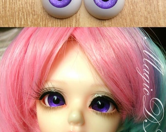 Hand Made BJD Doll Eyes Pearlized Purple Acrylic Half Ball 8mm 10mm 12mm 14mm 16mm 18mm 20mm 22mm 24mm 26mm