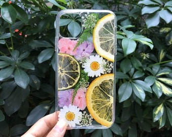 Handmade real dried pressed flower phone case, iphone se 7 8 plus x xr xs 11 12 13 pro max case, samsung galaxy s10 s20 fe s21 note 20 case