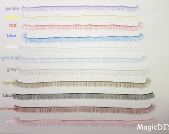 200mm*8mm eyelashes for BJD dolls 15 colors