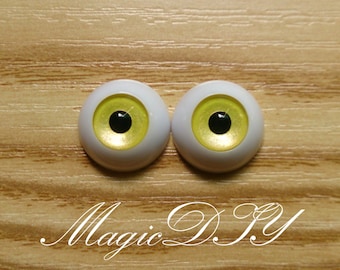 Hand Made BJD Puppe Augen Pearlized gelb Acryl Halbkugel 8mm 10mm 12mm 14mm 16mm 18mm 20mm 22mm 24mm 26mm