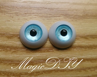 Hand Made BJD Doll Eyes Pearlized Blue Acrylic Half Ball 8mm 10mm 12mm 14mm 16mm 18mm 20mm 22mm 24mm 26mm