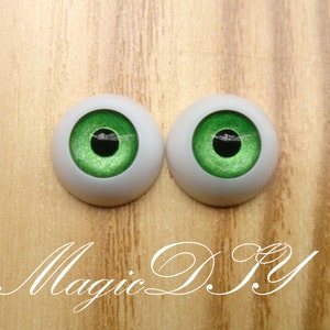 Hand Made BJD Doll Eyes Pearlized Green Acrylic Half Ball 8mm 10mm 12mm 14mm 16mm 18mm 20mm 22mm 24mm 26mm
