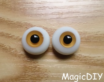 BJD glass Eyes Yellow for Luts / yosd / msd / sd 1/6 1/4 1/3 bjd dolls (12mm 14mm 16mm 18mm 20mm)