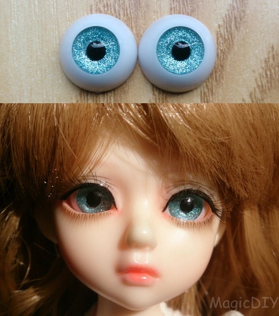 18mm New Brown Reborn Doll Eyes Acrylic half round  FAST SHIPPING 