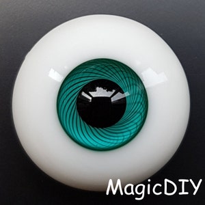 BJD glass Eyes Mesh Blue Green for 1/4 1/3 bjd dolls (14mm 16mm 18mm)