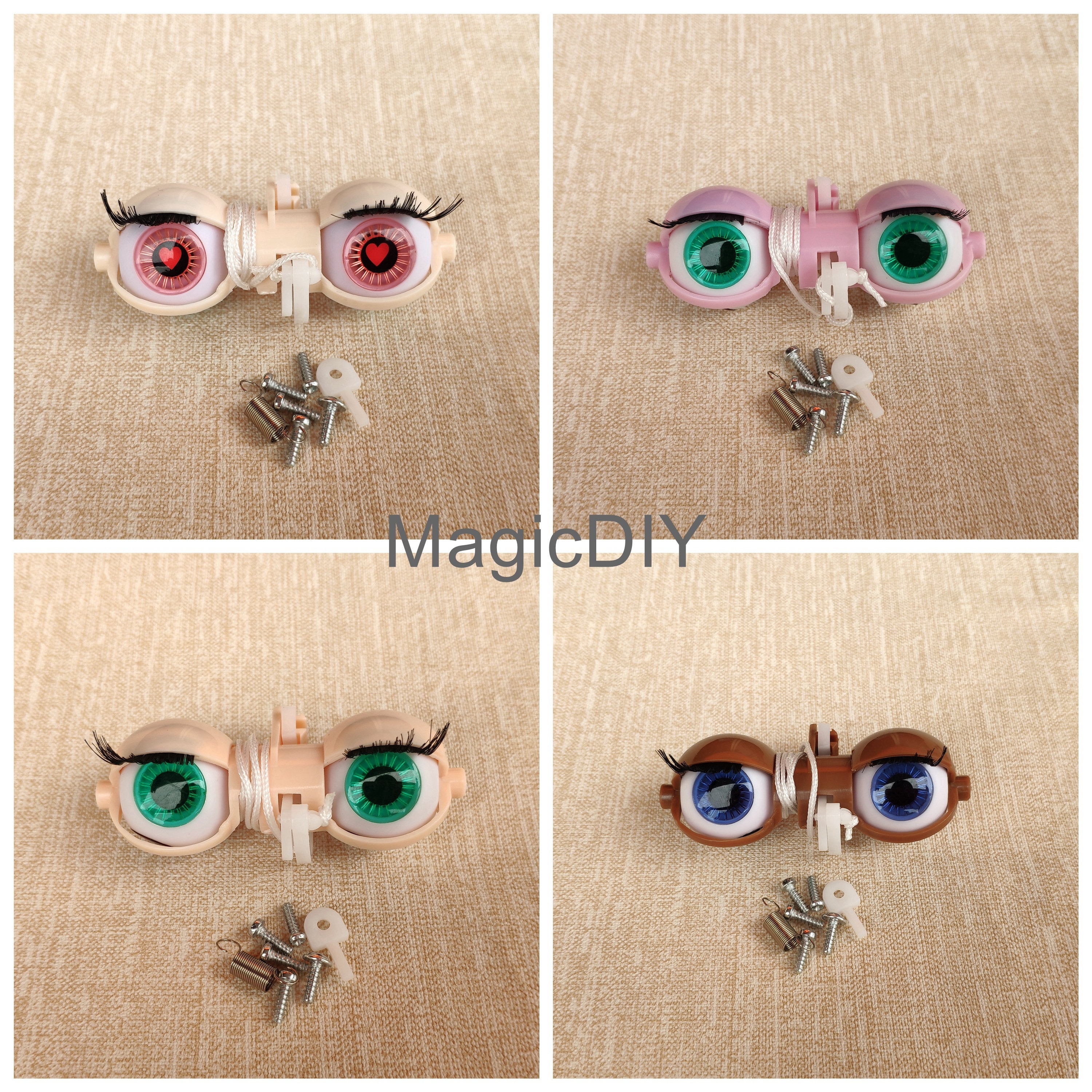 Blythe doll Eye Mechanism with or without eyechip,Blythe Doll Kit for Customizing, Customize Blythe, Blythe Kit, Custom Blythe