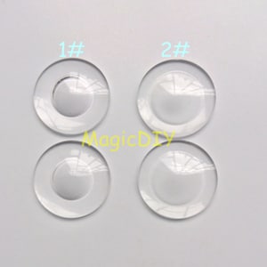 Transparent Acrylic Blank Blythe eye chips for Custom Use