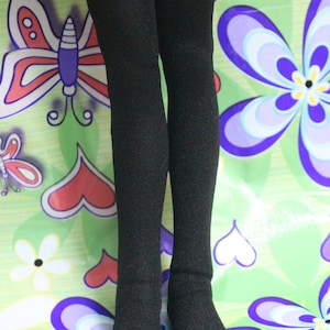 Noir long chaussettes bas pour 1/8 1/6 1/4 1/3 poupées BJD