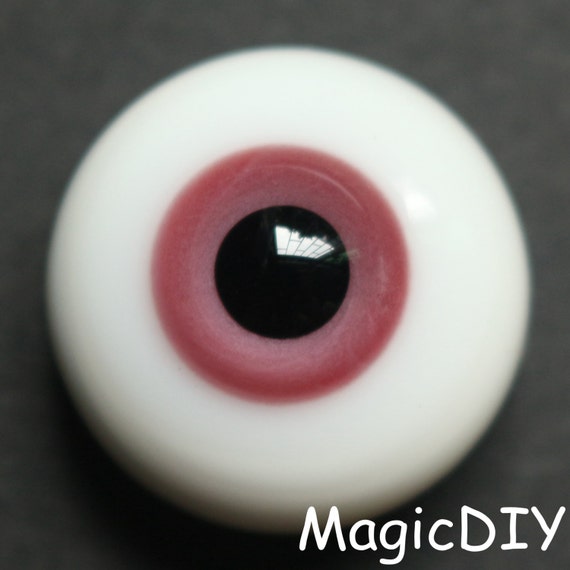BJD glass Eyes Pink for Luts / yosd / msd / sd 1/6 1/4 1/3 bjd dolls (8mm 10mm 12mm 14mm 16mm 18mm 20mm)