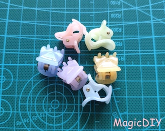 5pcs Random Color Mini cream color doll hairpin for 1/8 1/6 1/4 1/3 BJD,blythe,Barbie,KURHN,OB11