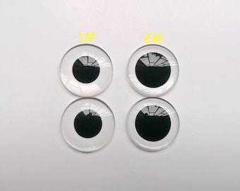 Blank Acrylic Blythe black pupils eye chips for Custom Use