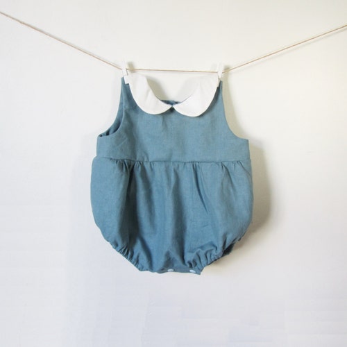 Linen Baby Romper Mustard Linen Romper Linen Baby Clothes Etsy