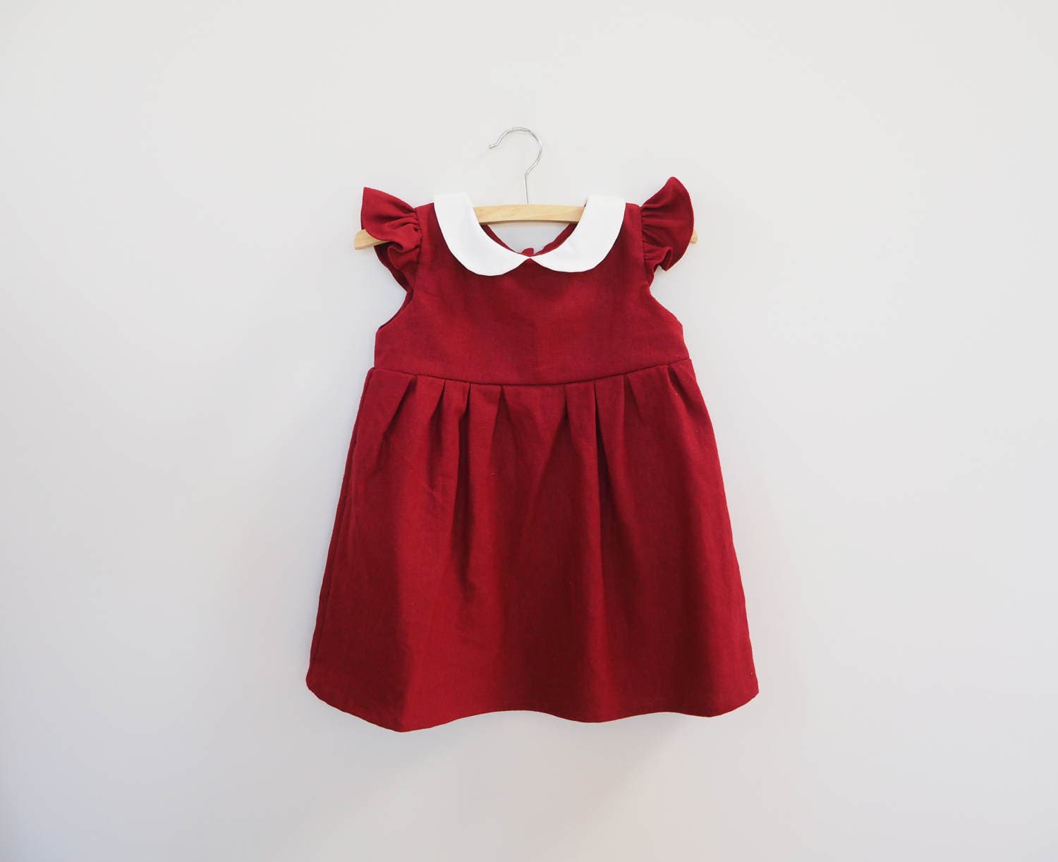 newborn burgundy dress