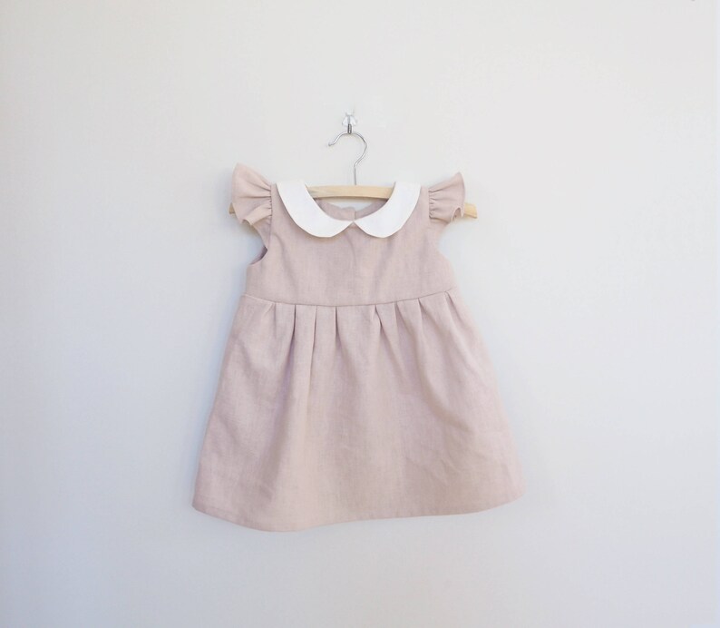 Baby Easter Dress Baby Linen Dress Bloomer Set for Girl Baby | Etsy