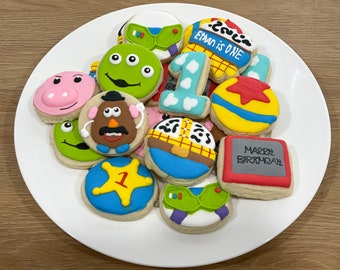 Mini Toy Story Themed Decorated Cookies Set