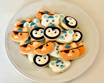 2 Dozen Mini Octonauts Decorated Cookies Set