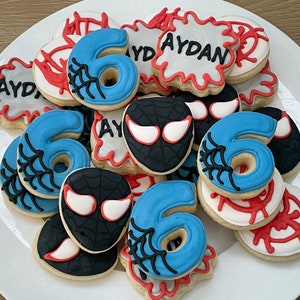 Mini Spiderverse Decorated Cookies Set