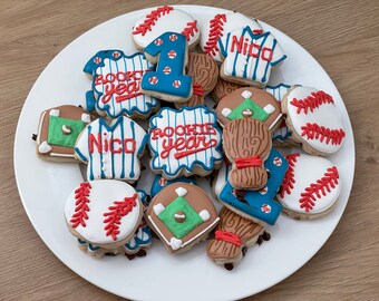 2 Dozen Mini Rookie of the Year Decorated Cookies Set