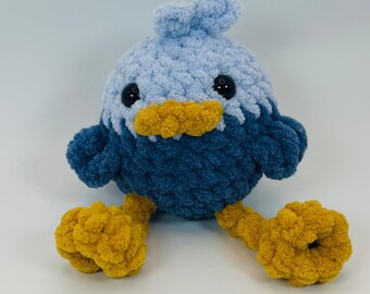 Pájaros con patas colgantes