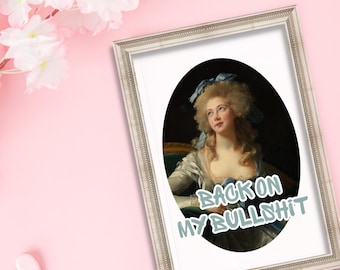 Altered Art Print: Marie-Gabrielle de Gramont - Eclectic Maximalist Decor
