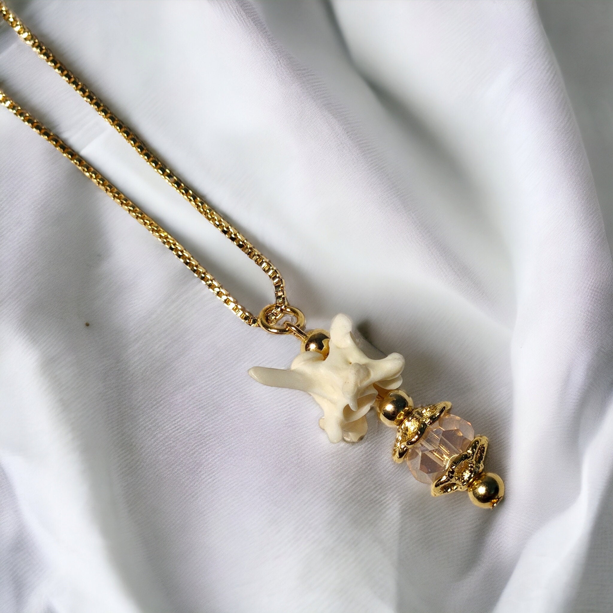 QUEEN CHARLOTTE Inspired Rattlesnake Vertebrae Necklace