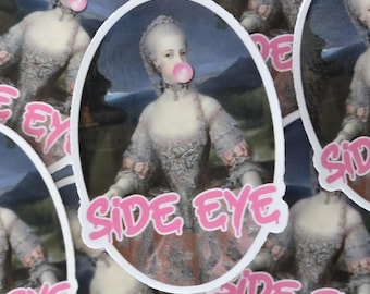 SIDE EYE Vinyl Aufkleber Wasserdicht UVbeständig