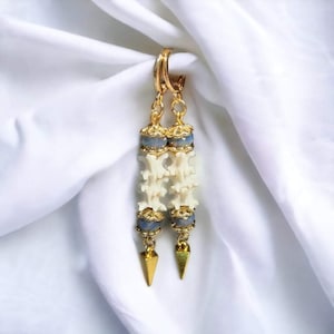 Victorian Inspired Rattlesnake Vertebrae Earrings