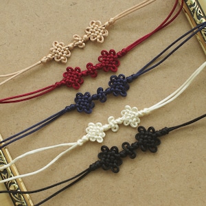 Luck and protection  Korean knot bracelet satin cord knotting bracelet