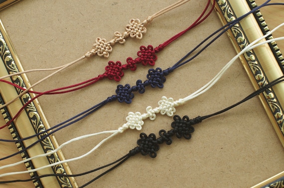 Korean Traditional Knot Bracelet  Chrysanthemum Knot  Etsy India