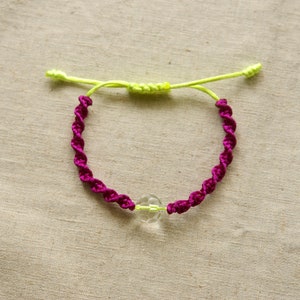 Korean knot bracelet , colorful and soft cord, Maedeup, traditional knot