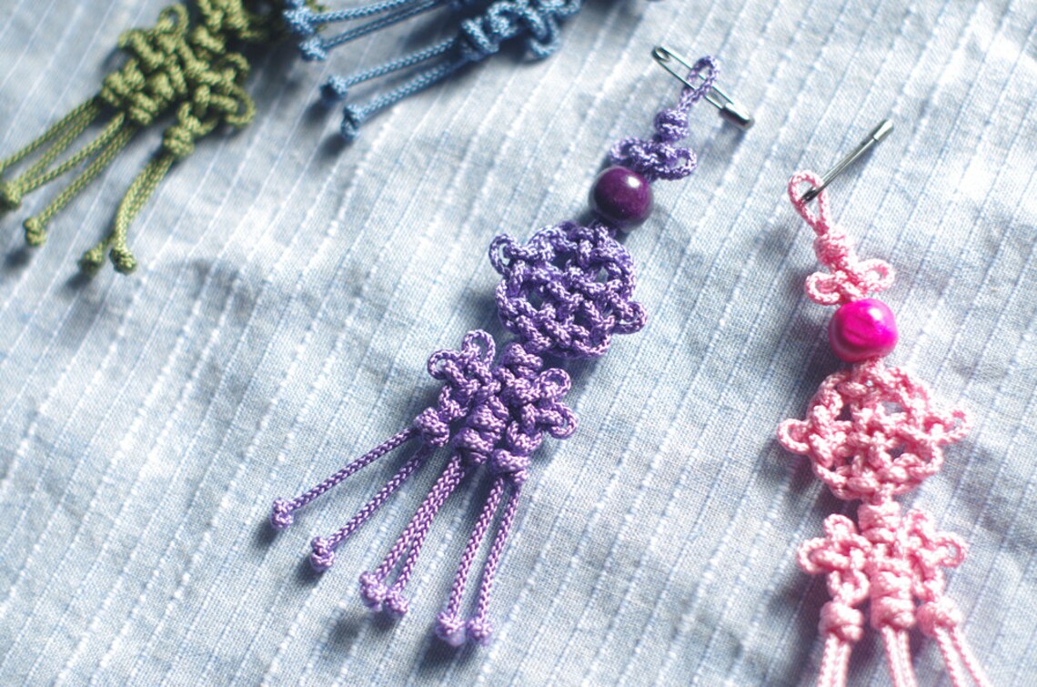 Traditional charm Korean Mini Norigae Knot Charm Decoration Etsy