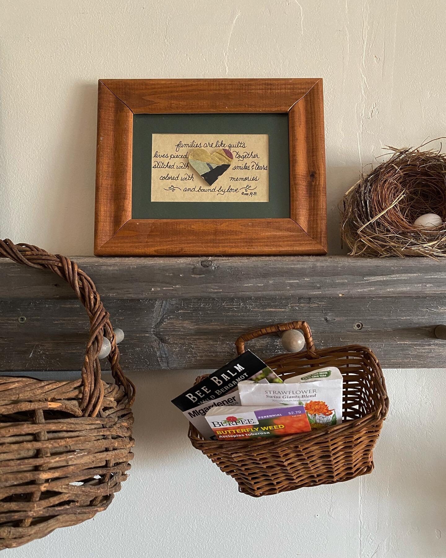 Vintage framed & matted family quote, quilt quote, wall decor, had lettered, framed art, country, farmhouse